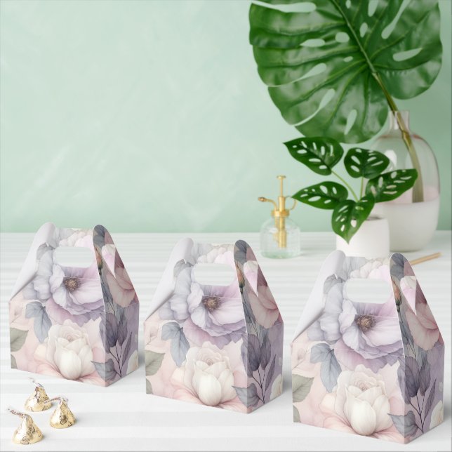 Elegante Rose Blüten Geschenkschachtel (Zahlreiche)
