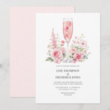 Elegante Rosé-Champagner-Gartenhochzeit