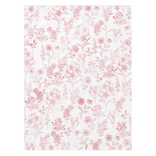 Elegante Rose Gold Blume Weiß Botanisch Tischdecke