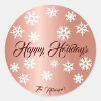 Elegante Rose Gold Effekt Personalisierter Name X-