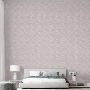 Elegante Rose Gold Floral Mandala Tapete
