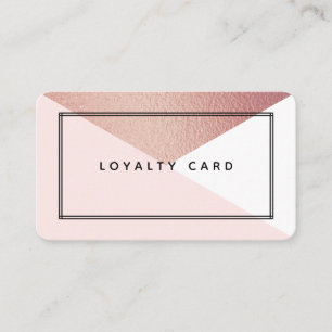 Elegante Rose Gold Foil Moderner geometrischer Sti Treuekarte