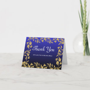 Elegante Rose Gold Future Frau Dankeschön Card Dankeskarte