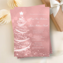 Elegante Rose Gold Glam Weihnachtsfeier