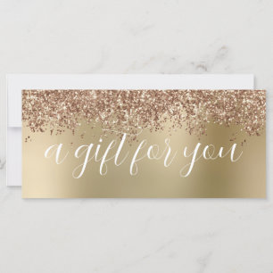 Elegante Rose Gold Glitzer Make-up & haar