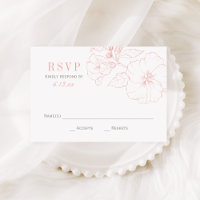 Elegante Rose Gold Hibiskus Blume Hochzeit