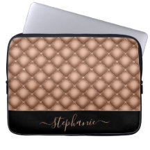 Elegante Rose Gold Jewel Tufted Personalisiert