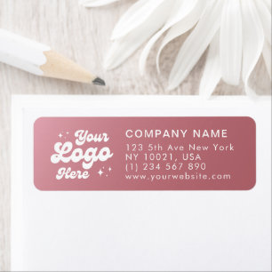 Elegante Rose Gold Logo Website Telefon