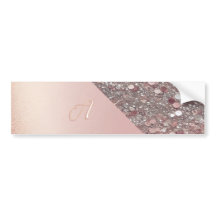 Elegante Rose Gold Monogram