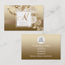 Elegante Rose Gold Monogram