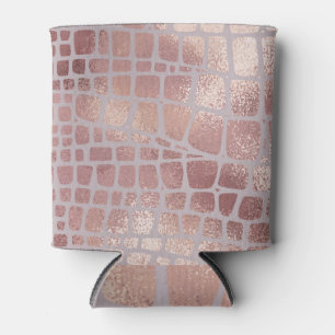 Elegante Rose Gold Schlange Textur Dosenkühler