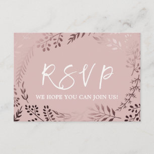 Elegante Rose Gold und Pink Song Request UAWG Einladung