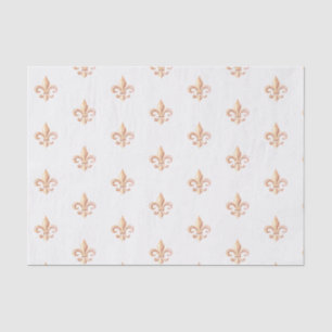 Elegante Rose-Gold Vintage Heraldische Lilie  Seidenpapier