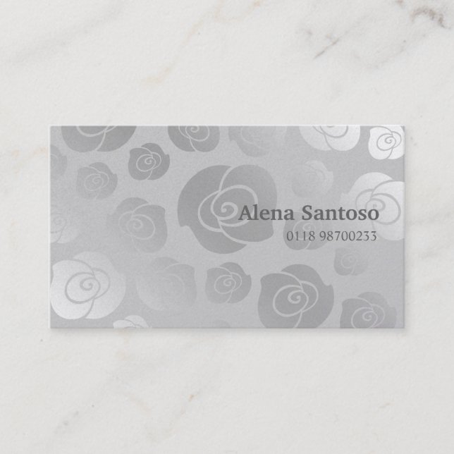 Elegante Rose Gold Visitenkarte (Vorderseite)