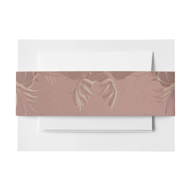 Elegante Rose Gold Wedding Einladungsbanderole (Vorderseite Beispiel)