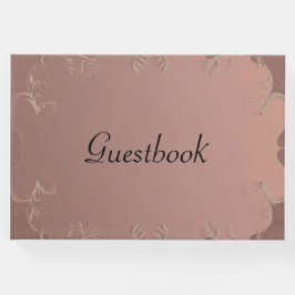 Elegante Rose Gold Wedding Gästebuch