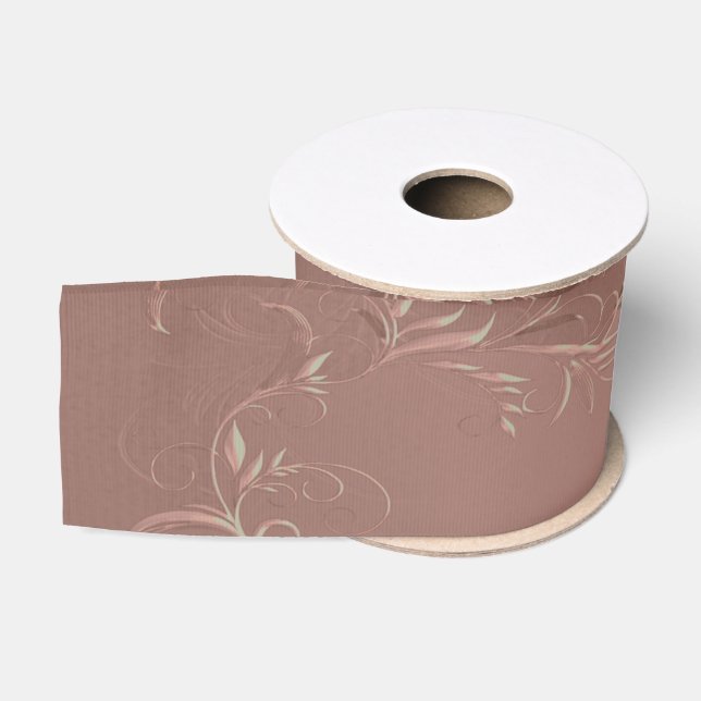 Elegante Rose Gold Wedding Ripsband (Spule)