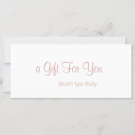Elegante Rose Gold Weißer Wellness-Center Salon Ge