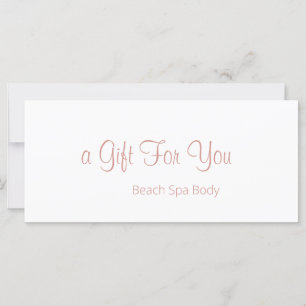 Elegante Rose Gold Weißer Wellness-Center Salon Ge