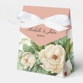 Elegante Rose Goldene Flora Geschenkschachtel