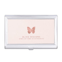 Elegante Rose Goldene Foil Butterfly Rosa