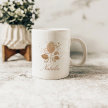 Elegante Rose Goldener Individuelle Name