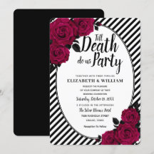 Elegante Rose Gothic bis Tod Do us Part Wedding
