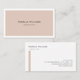 Elegante Rose Grenzen Beruflich und Minimalistisch Visitenkarte