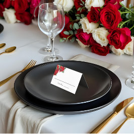 Elegante Rose Hochzeit maßgeschneiderte geklappte 