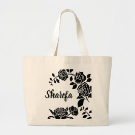 Elegante Rose Jumbo Stoffbeutel
