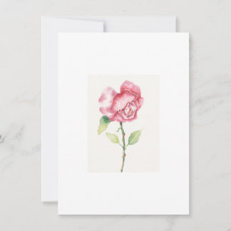 Elegante Rose Karte