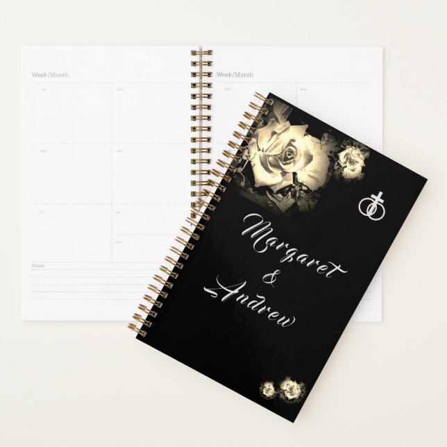 Elegante Rose Katholische Hochzeit Planer (Anzeige)