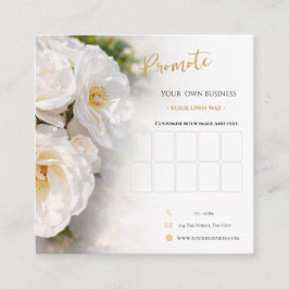 Elegante Rose Loyalty Visitenkarte Treuekarte