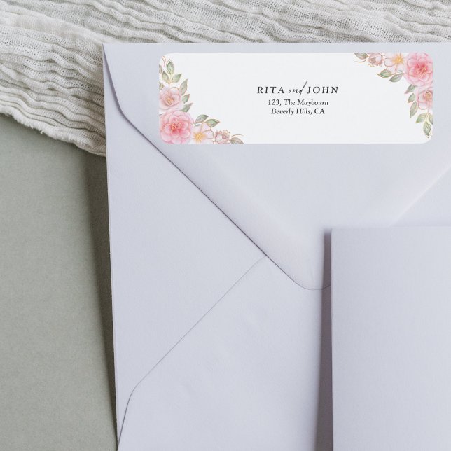 Elegante Rose Minimalistisch Farbenfrohe Rücksende (Von Creator hochgeladen)