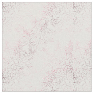 Elegante Rose mit Blumen goldene Striche Doodles D Stoff