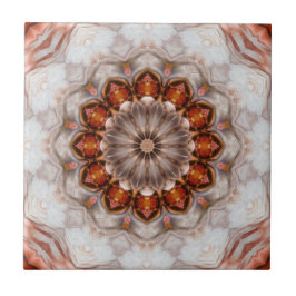Elegante Rose mit Blumenfeder Gold Geometrische Fo Fliese