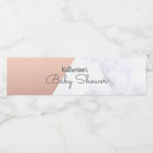 Elegante Rose mit goldfarbener und weißer Marmordu