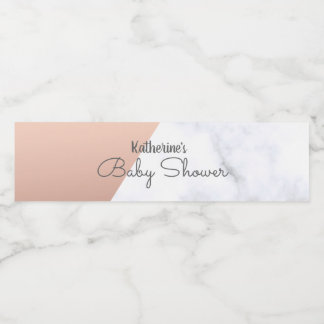 Elegante Rose mit goldfarbener und weißer Marmordu