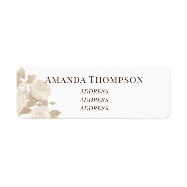 Elegante Rose Monogram White (Vorne)