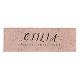 Elegante Rose Namenschild