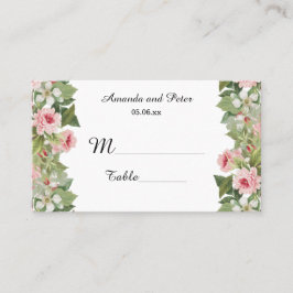 Elegante Rose Platzkarten