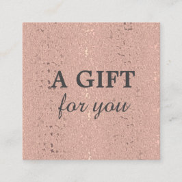 Elegante Rose Rabattkarte