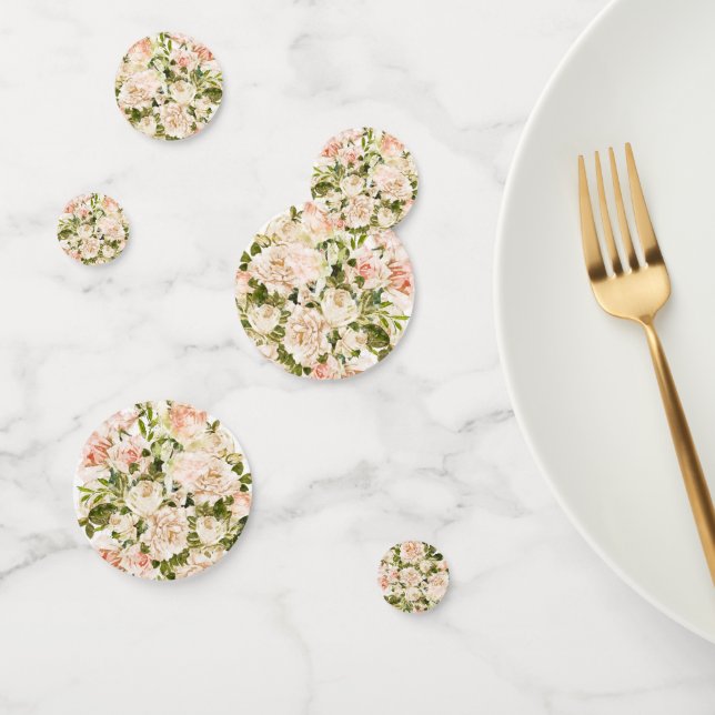 Elegante Rose Romance Wedding Konfetti (Gruppe)