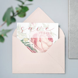 Elegante Rose Save the Date Vorlage