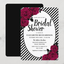 Elegante Rose Schwarze Streifen Gotisches Brautpar