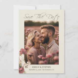 Elegante Rose Taupe Fotos Save the Date