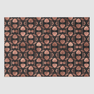 Elegante Roségold-Fächer-Gitter im Art Deco-Stil Seidenpapier