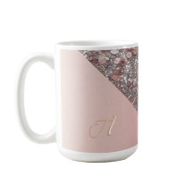 Elegante Roségold-Monogramm