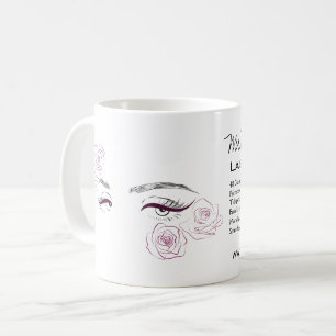 Elegante Rosen Blumenstrauß Kaffeetasse