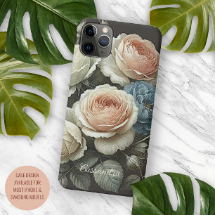 Elegante Rosen-Fine-Art-Botanikzeichnung Case-Mate iPhone Hülle